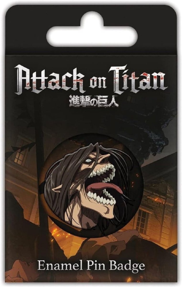 Pyramid International Attack on Titan Enamel Pin Badge S3 (Eren Titan Rage) Pins & Brooches
