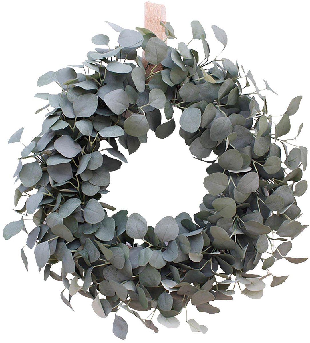 Deurkrans, rustieke wooncultuur, groene deurkrans voor toegangsdeur, eucalyptus-opstelling, seizoensdecoratie voor binnen en buiten