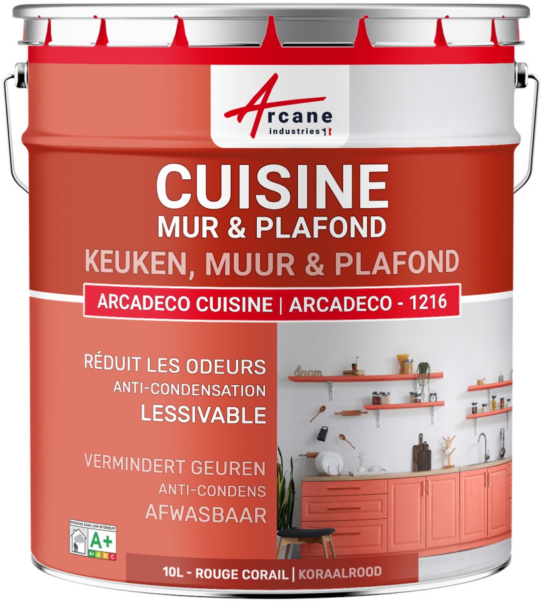 Wasbare keukenverf, muur en plafond: ARCADECO - 1216
