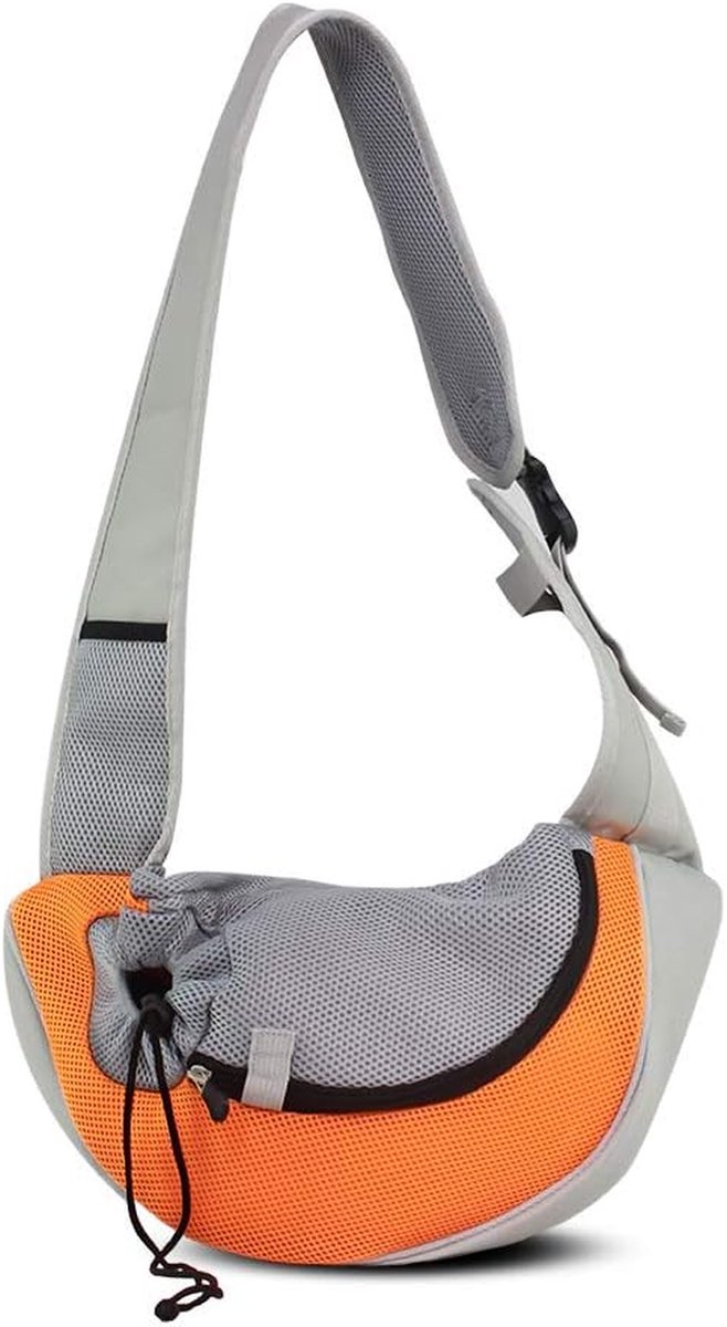 Huisdier Schoudertas - Draagtas Huisdier - Huisdier Meenemen - Verstelbare Band - Tot 5 kg - Oranje