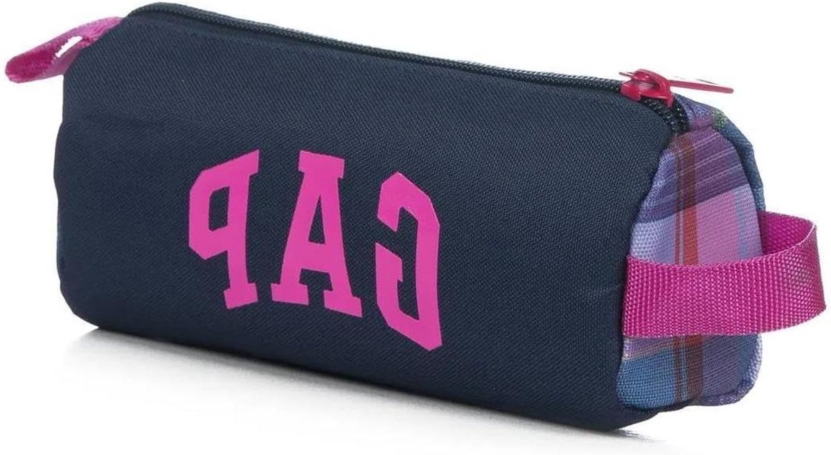 Kids Etui - Potloodtasje Pennenbakje - Schoolbenodigdheden Opbergen - Enkel Hoofdvak - 195 cm x 10 cm - Marineblauw