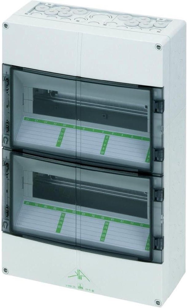 Kleine Verdeler - Automatenkast Groepenkast - Elektrische Installatie - Aanrijbaar IP65 - 21 Klempunten - Grijs