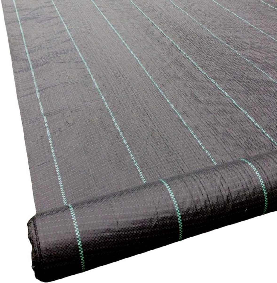 Onkruid Controle Stof - Landschap Mebraan Grondbedekking - Tuin Onderhoud - Heavy Duty 100gsm - 1M X 50M - Zwart