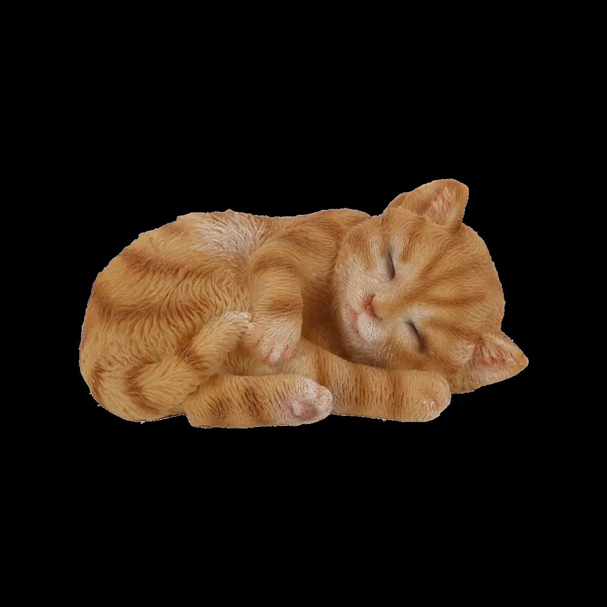 Slapende poes,decoratie binnen en buiten,gedenkbeeld