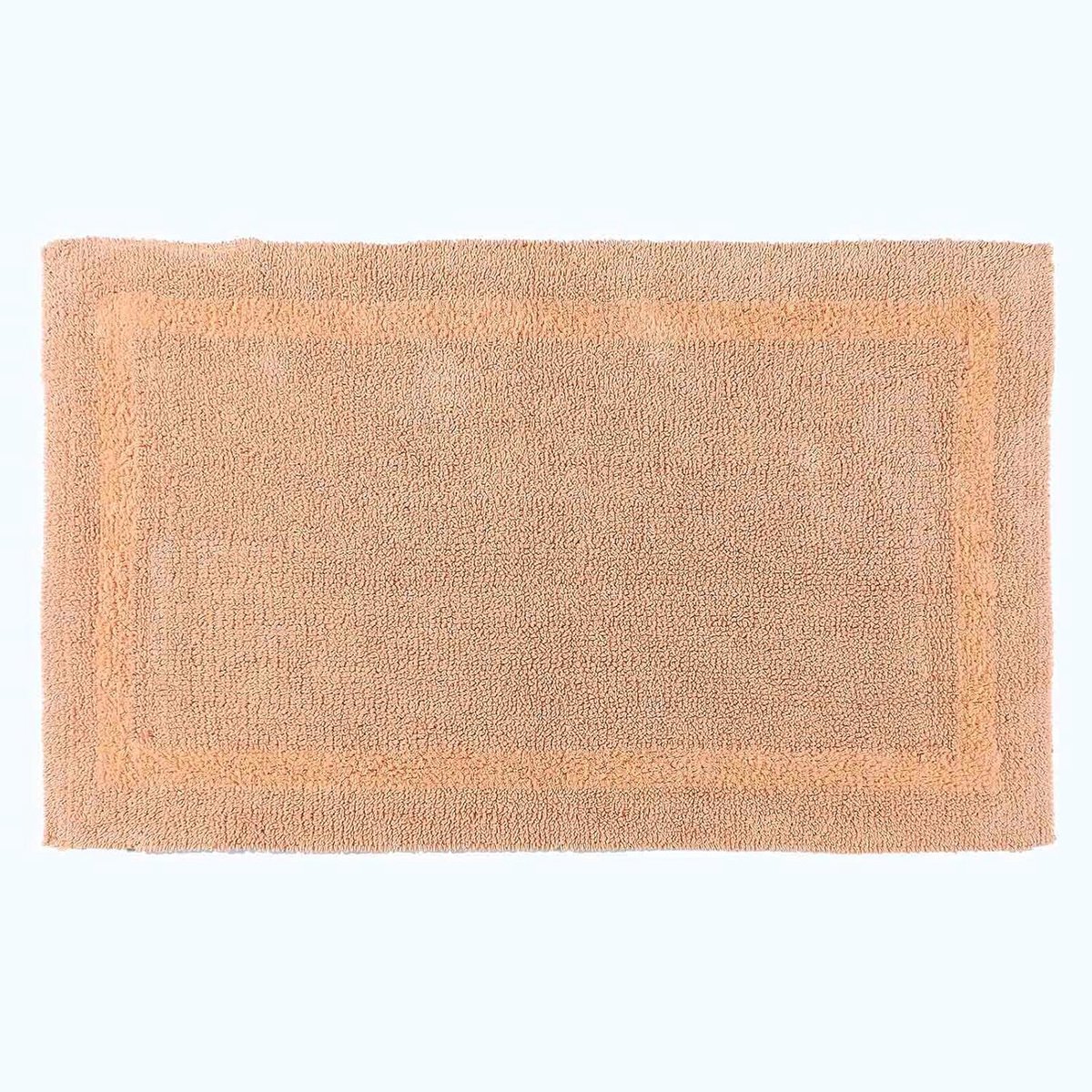 Extra grote badmat, luxe 1600gsm superzacht 100% katoen, omkeerbare badkamermatten antislip, wasbaar, super absorberend, sneldrogend, perzik badkamertapijt, 70 x 120 cm