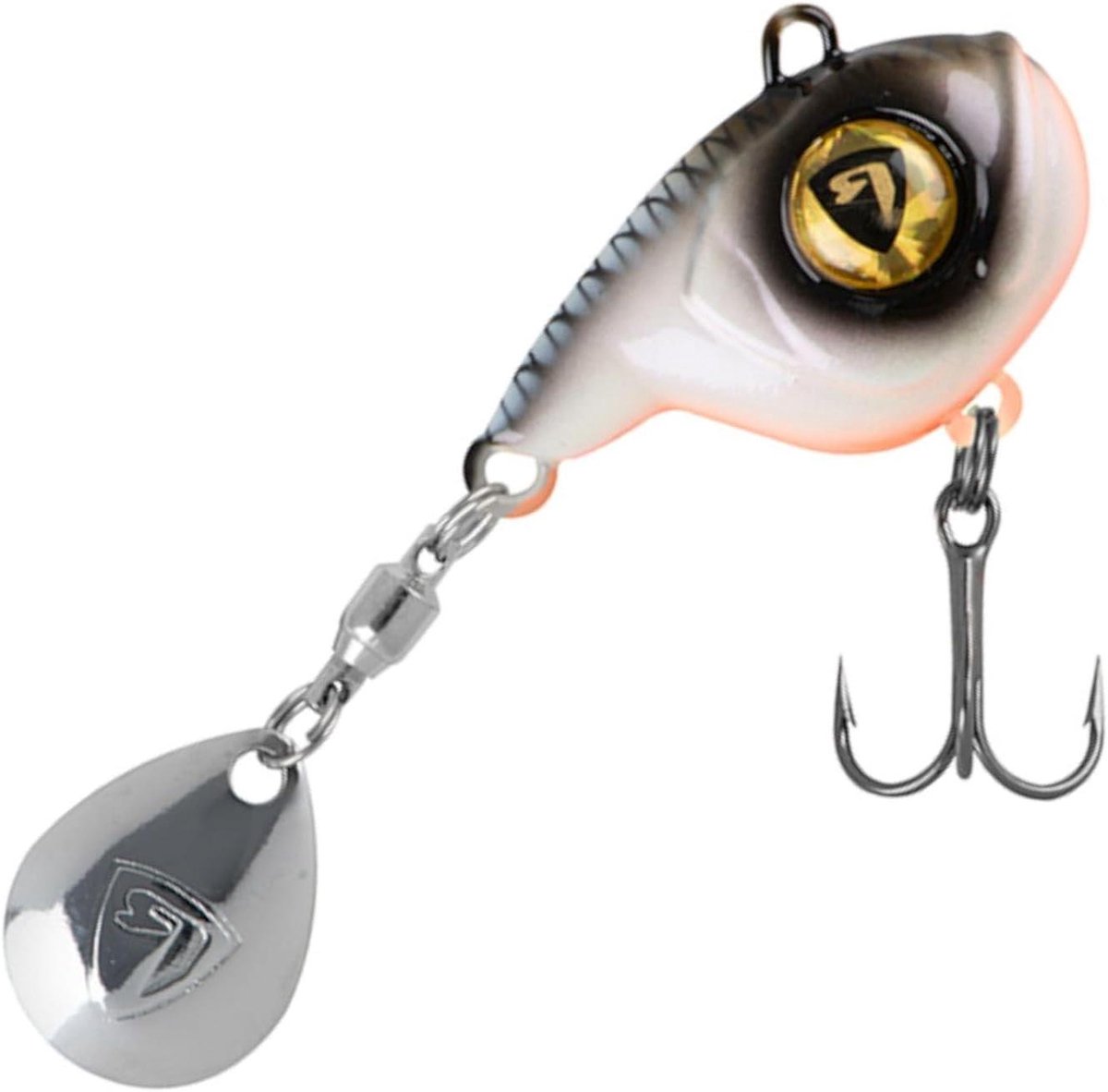 Jigspinner Vissen - Spinneraas Kunstaas - Roofvissen Vangen - Compacte Lichaamsvorm - 8 g - Zilverkleurig