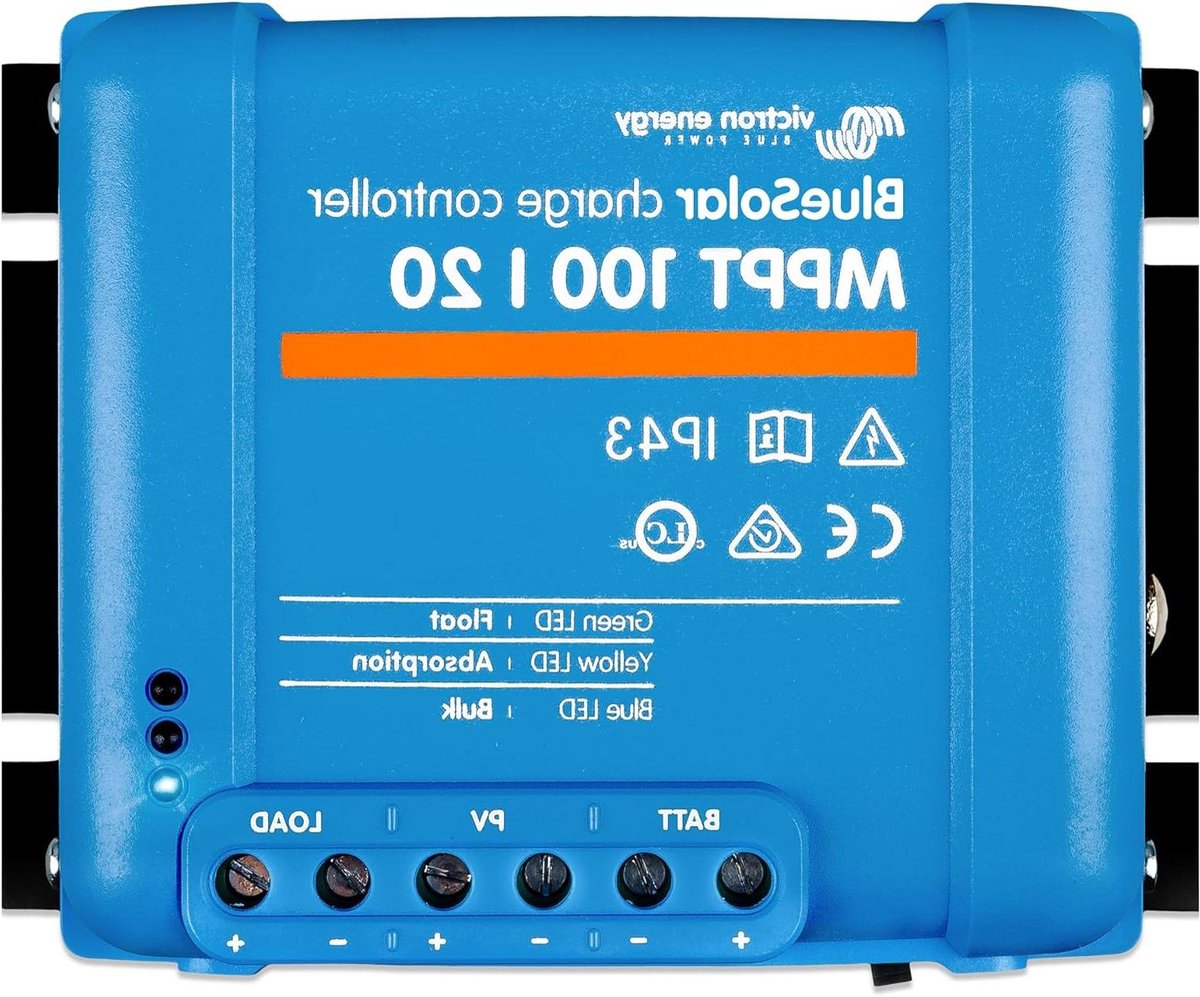 Zonne Laadregelaar - MPPT Controller - Maximaliseer Zonne-energie - Intelligente Batterijbescherming - 100V 20A - Zwart