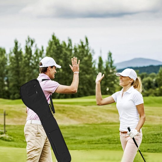 Lichte en Opvouwbare Golfdraagtas voor 8-10 Clubs - Waterdicht Nylon van Merkloos — afbeelding 3