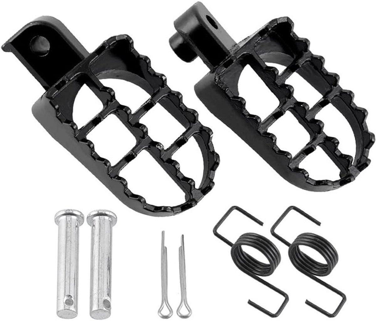 Voetharingen Aluminium - Voetsteunen Motorfiets - Motorrijden Verbeteren - Anti-slip Schokabsorptie - 8mm - Zwart