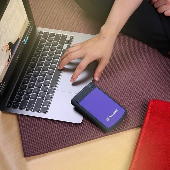 Externe Harde Schijf - Opslagapparaat Data - Bestanden Opslaan - Militaire Schokbescherming - 1TB - Paars — afbeelding 5