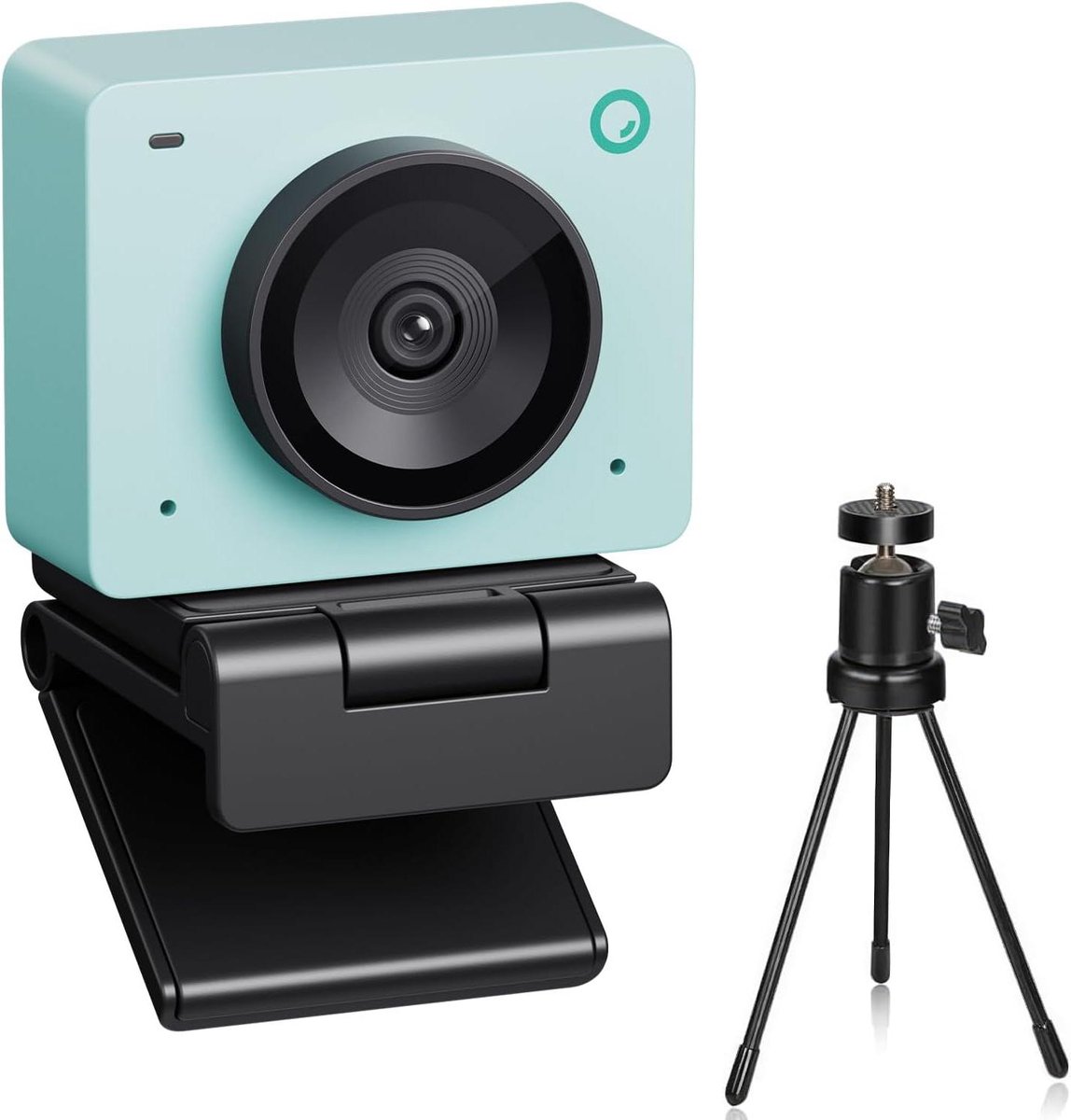 Streaming Webcam - Webcam PC - Online Vergaderen - AI Auto Framing - 1080p HD - Groen