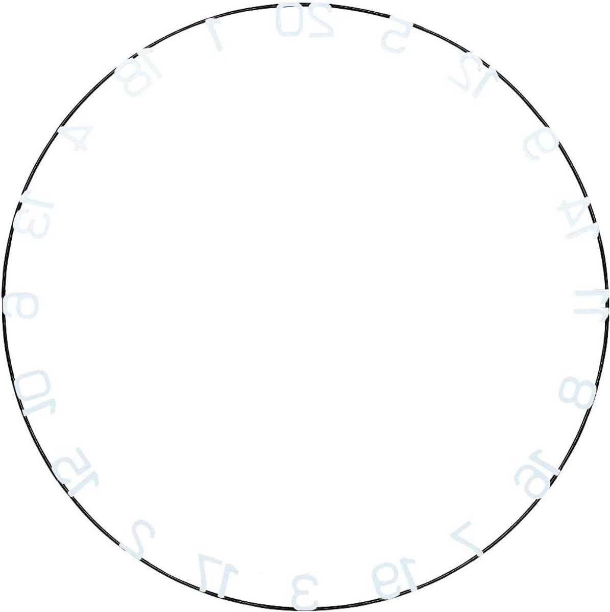 Cijferring Dartbord - Reserve Ring - Verbeter je Spel - Extra Grote Cijfers - One Size - Wit