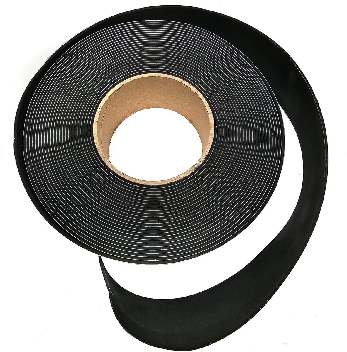 EPDM Schuim Tape - Afdichtingstape Zwart - Isoleren en Afdichten - Eenzijdig Zelfklevend - 10m x 50mm x 2mm - Zwart