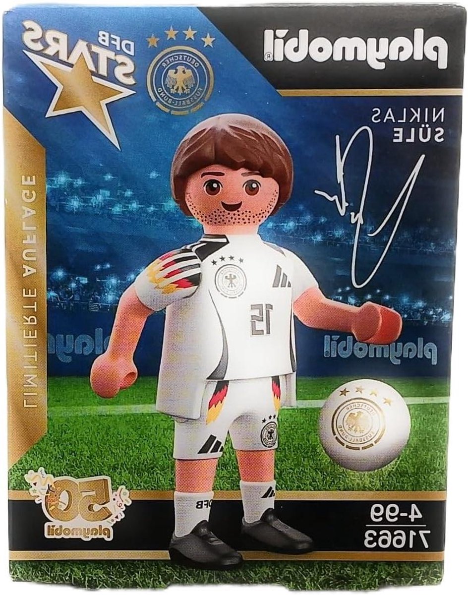 Spelersfiguur - Voetbal Sterren - Verzamelobject - Limited Edition - 1 stuk - Blauw