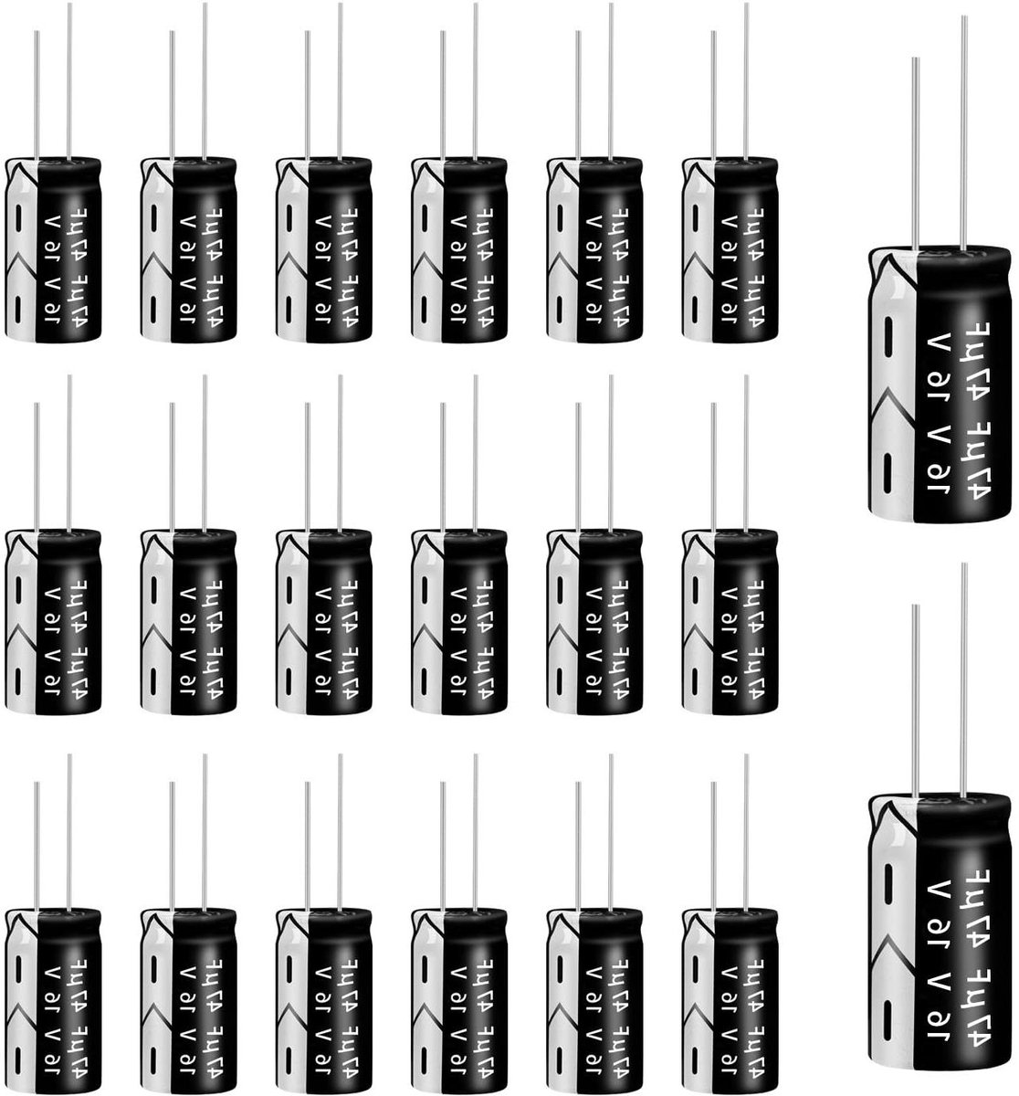 Elektrolytische Condensatoren - Aluminium Condensatoren - Elektronische Projecten - Stabiele Prestaties - 20 Stuks 47uF 16V - Niet Van Toepassing