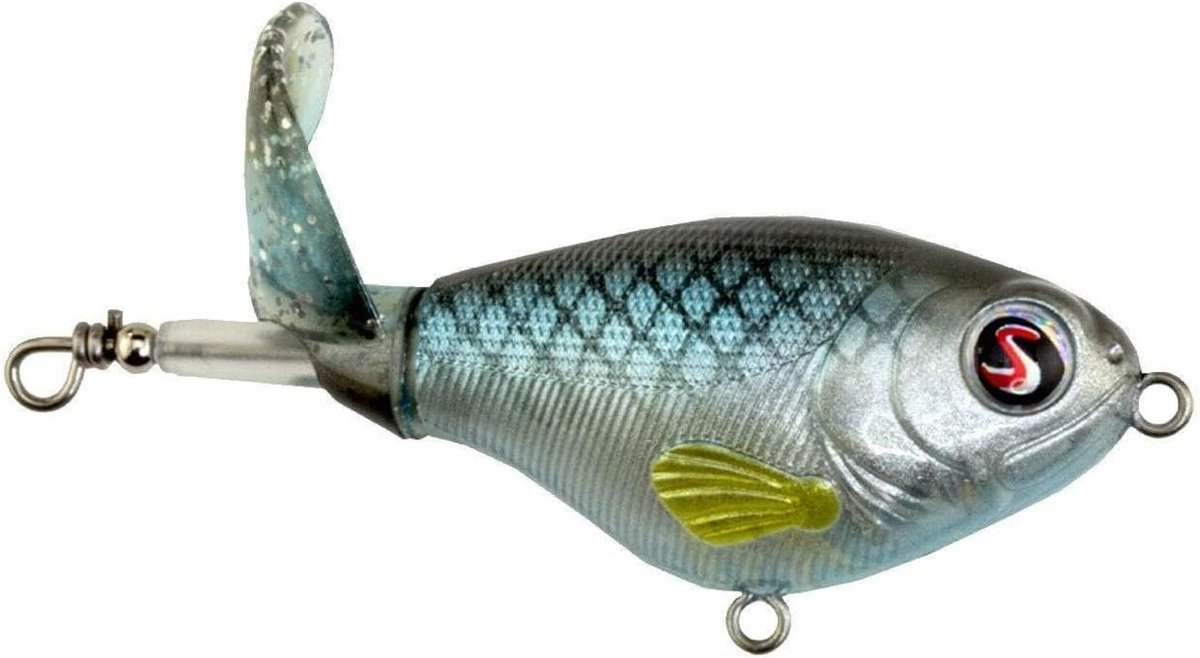Surface Lure - Topwater Plug - Vissen Vangen - Uniek Geluid - 75mm 16.5g - Blauw