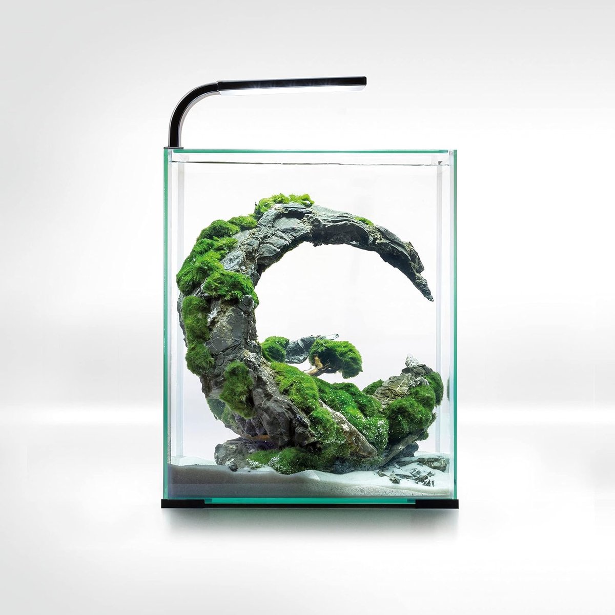 aquarium starterset - Nano Aquarium Set - Zwart - Volledig uitgerust - Geschikt voor vissen en garnalen - Voor Aquariumliefhebbers
