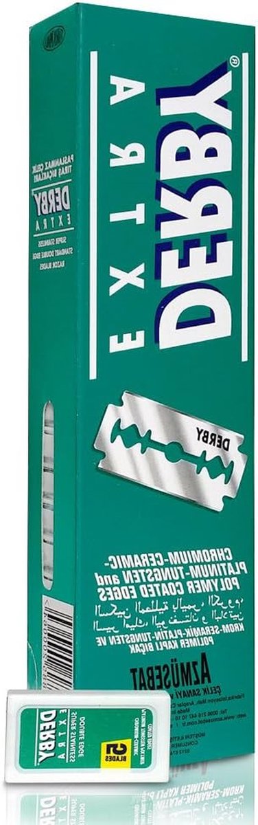 Scheermesjes - Reservemesjes - Glad Scheren - Edelmetaal Coating - 100 Stuks - Zilver
