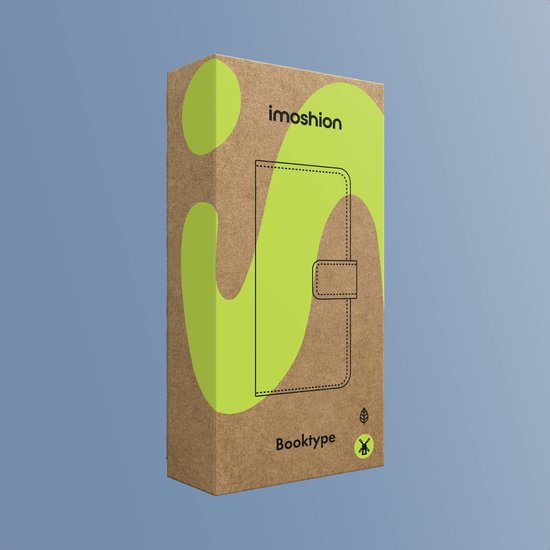 Doos van imoshion voor een bruine booktype telefoonhoes voor iPhone 12 Pro / 12.