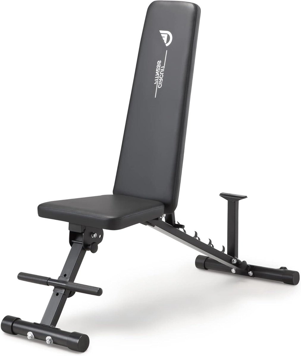 Fitness Bank - Krachtbank Verstelbaar - Kracht Training - Meerdere Posities - 137 cm Lengte - Zwart