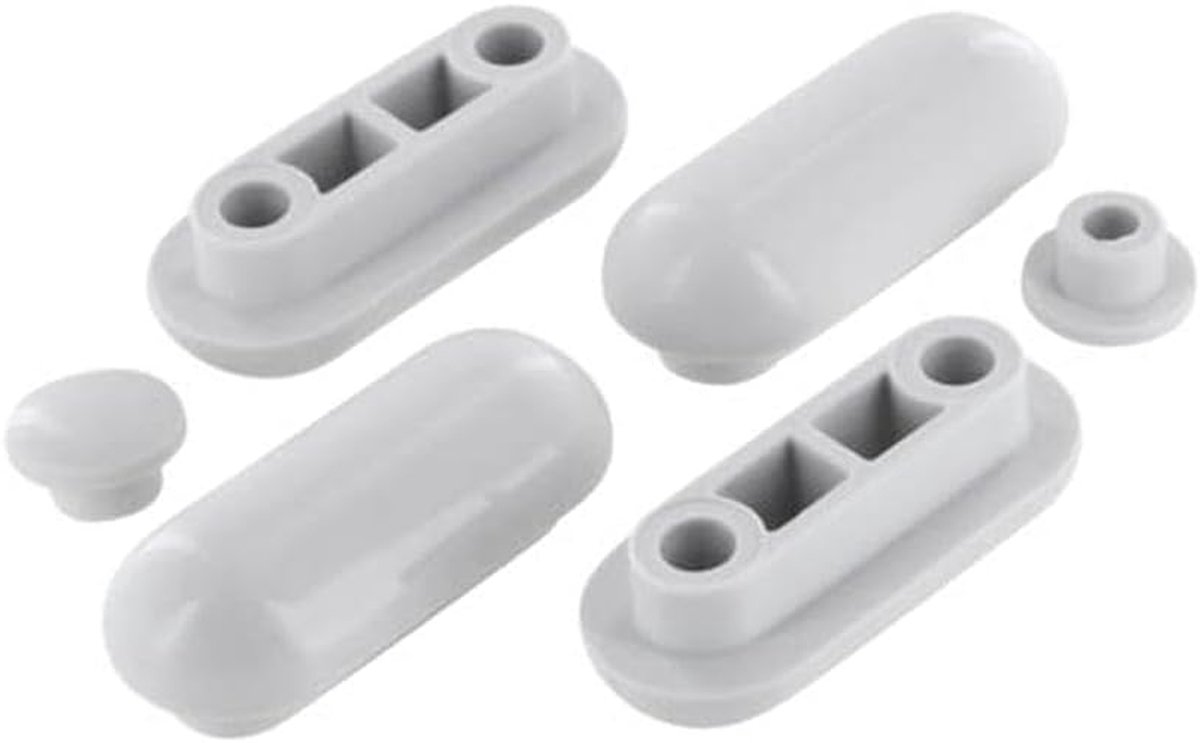 Zitkussen set - WC-bril onderdelen - Toilet reparatie - Originele pasvorm - 10 x 10 x 25 cm - Neutraal