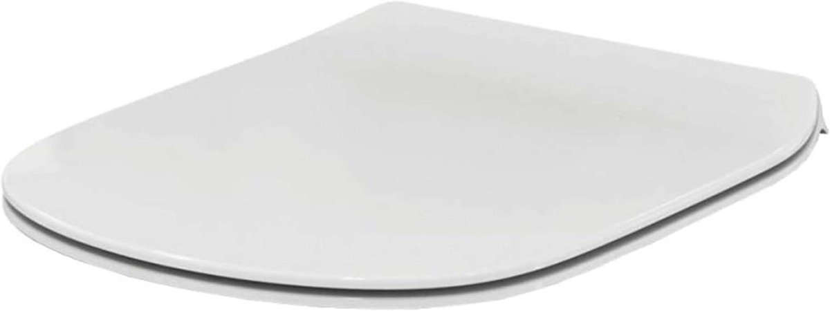 Toiletbril - WC-bril - Badkamer Vernieuwen - Softclose Mechanisme - 445 x 365 cm - Zilverkleurig