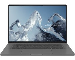 ASUS Zenbook A16 UX3607QA-SH013W Snapdragon X1-26-100 Laptop 40,6 cm (16") WUXGA 16 GB LPDDR5x-SDRAM 512 GB SSD Wi-Fi 6E (802.11ax) Windows 11 Home Nederlands Grijs