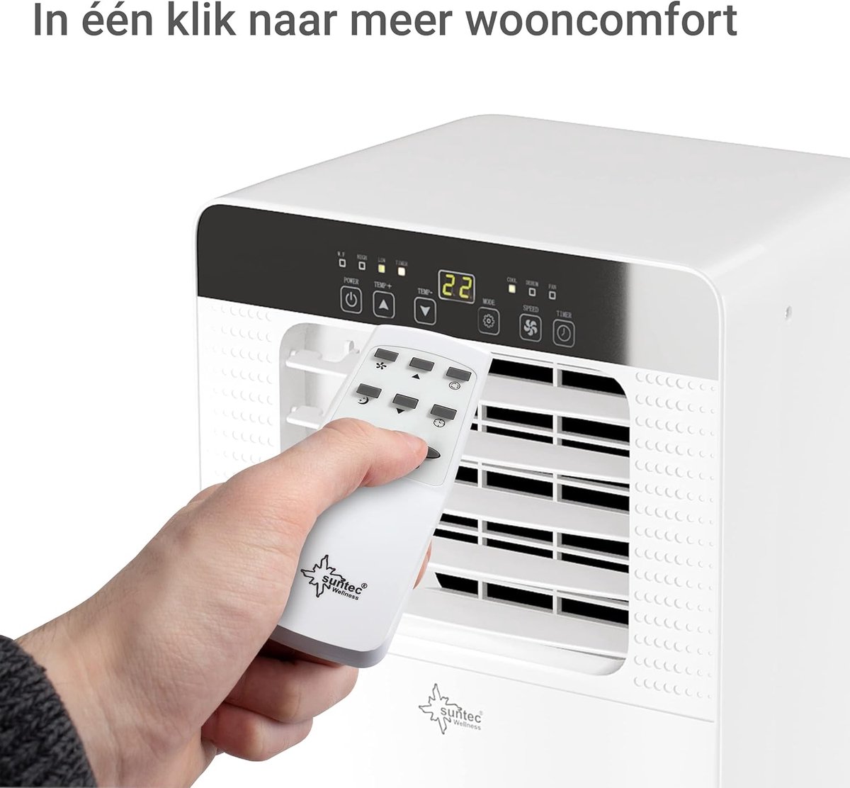 Mobiele Airconditioner tot 25 m² | Koeler & Ontvochtiger met Natuurlijk Koudemiddel | 7.000 BTU/h | Voor Thuis & Kantoor thumbnail 8