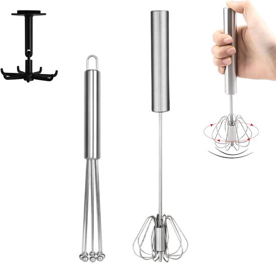 Garde Set - Keukenmixer - Recepten Bereiden - Semi-Automatisch Ontwerp - 2 Delig - Zilver