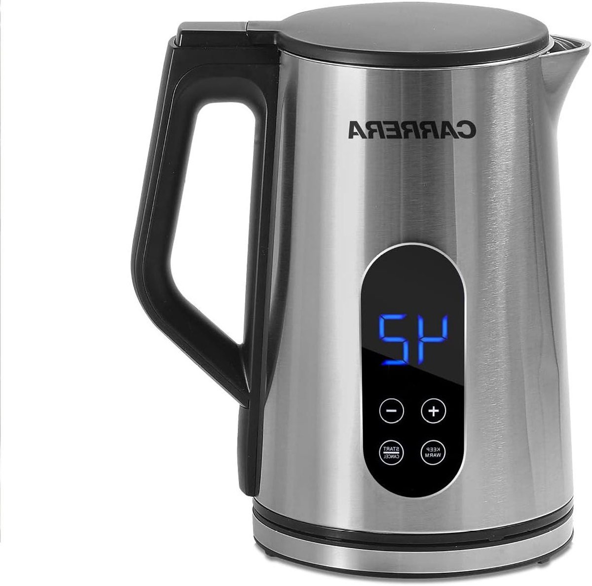 Waterkoker Ketel Dranken Bereiden Instelbare Temperatuur 17 Liter Zilver Zwart
