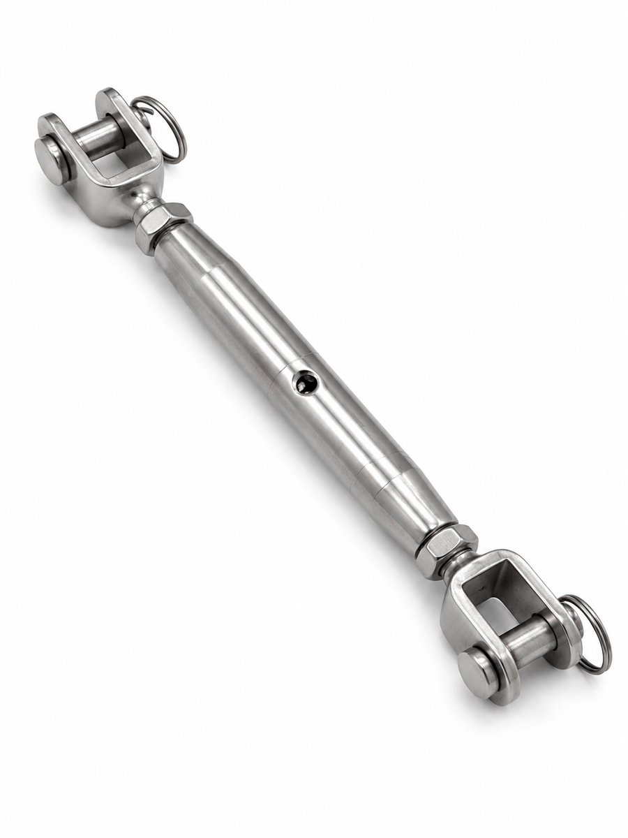 Wantenspanner M12 RVS 316 – Gaffel/Gaffel – Verstelbare Verstaging Spanner