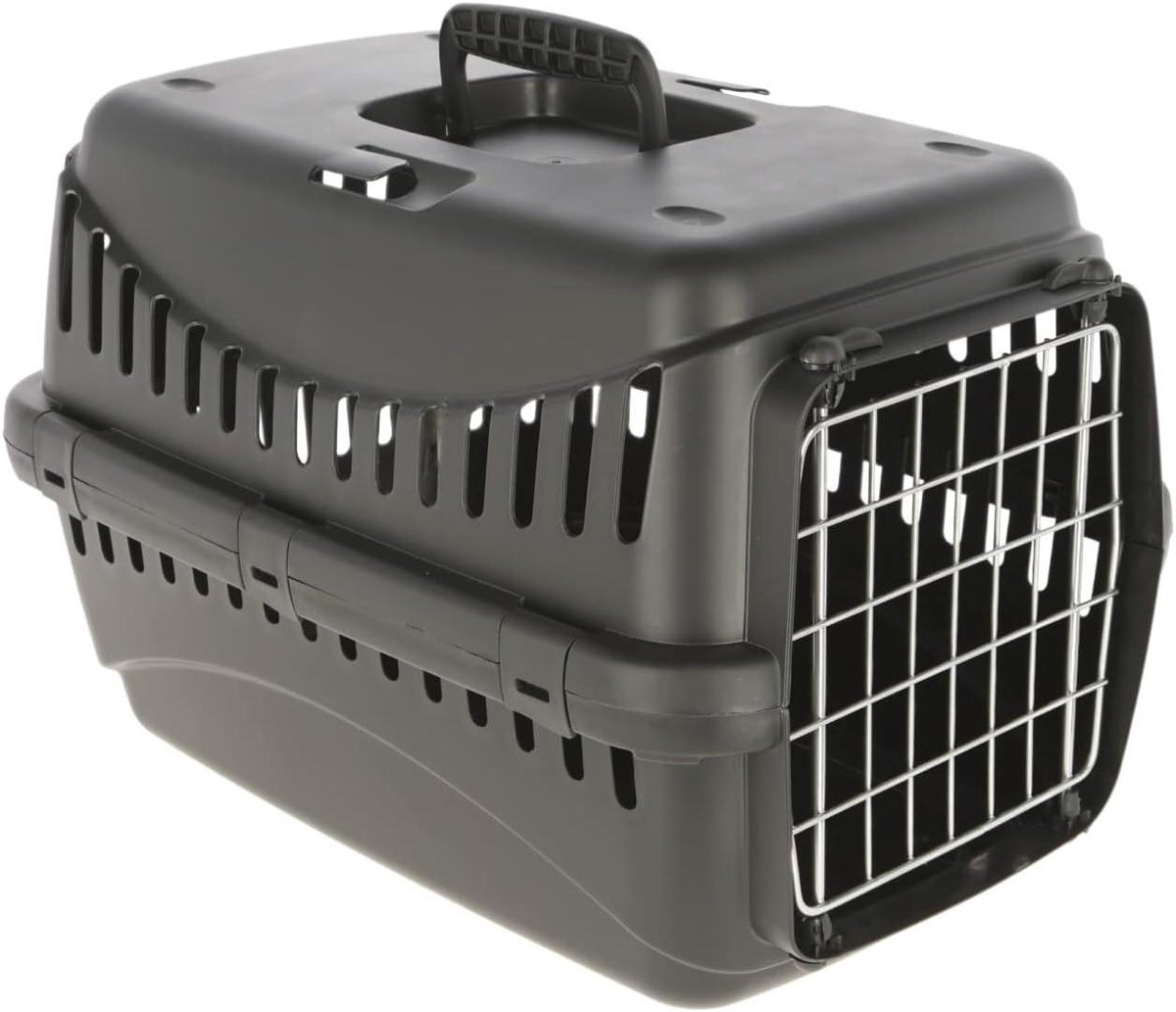Transportbox Dier - Reiskoffer - Veilig Vervoer - Gemaakt van gerecycled plastic - 45 x 30 x 17.5 cm - Grijs
