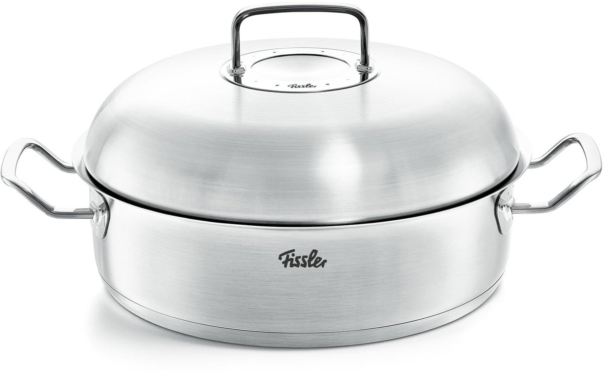 Bol.com Fissler Original-Profi Collection® - Gratineerpan met High-Dome RVS Deksel - 28cm aanbieding