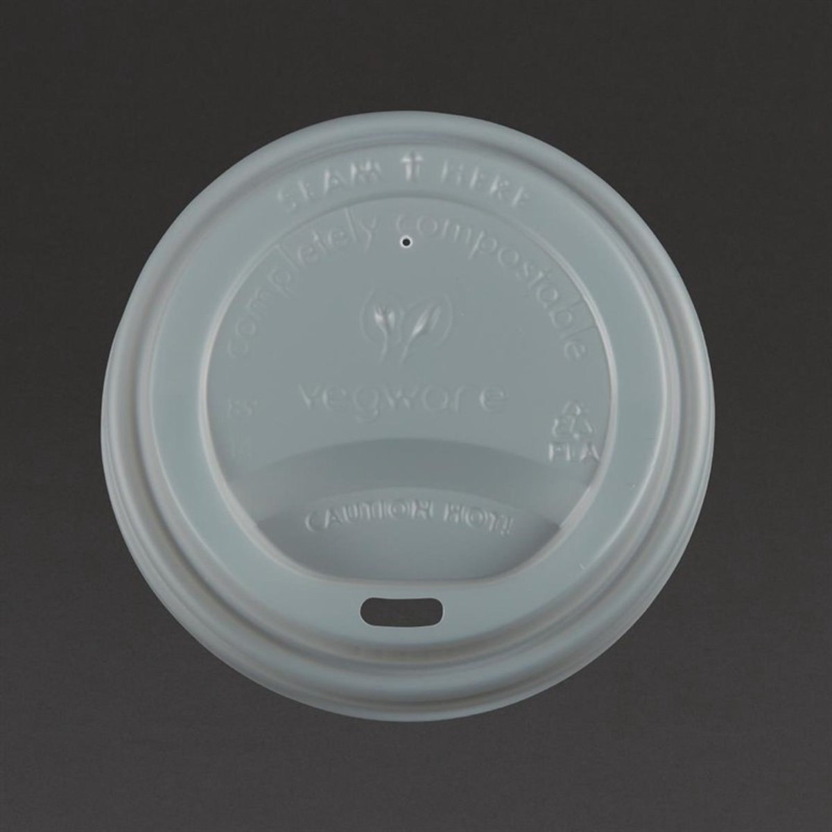 Vegware composteerbare deksels voor 34 en 45cl koffiebekers (1000 stuks)