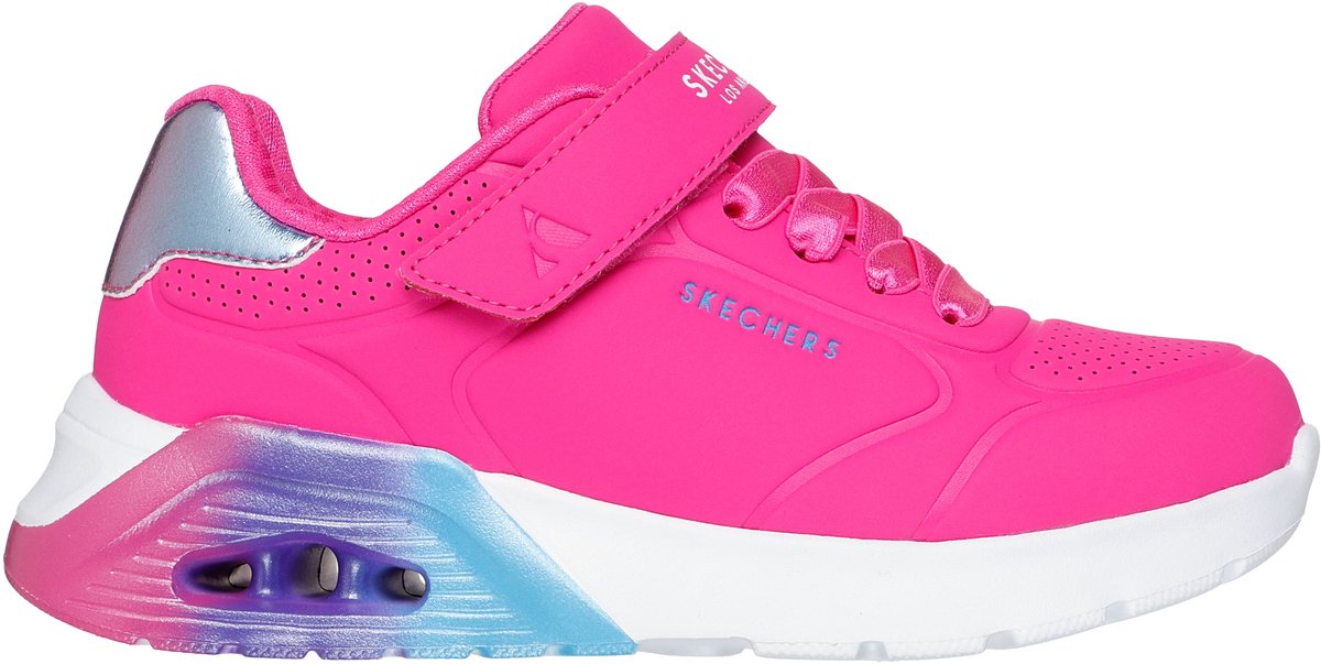 Skechers UNO LITE 2.0 - VIVID METALLIC Meisjes Sneakers - Felroze / Multi