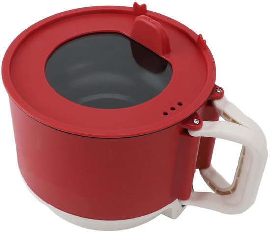 Elektrische Kookpot, Multifunctioneel Kooktoestel met Antiaanbaklaag, Capaciteit van 1,8 Liter, Vermogen van 450 W, Opvouwbare Handgreep, voor (EU-stekker 220V 6A) — afbeelding 5