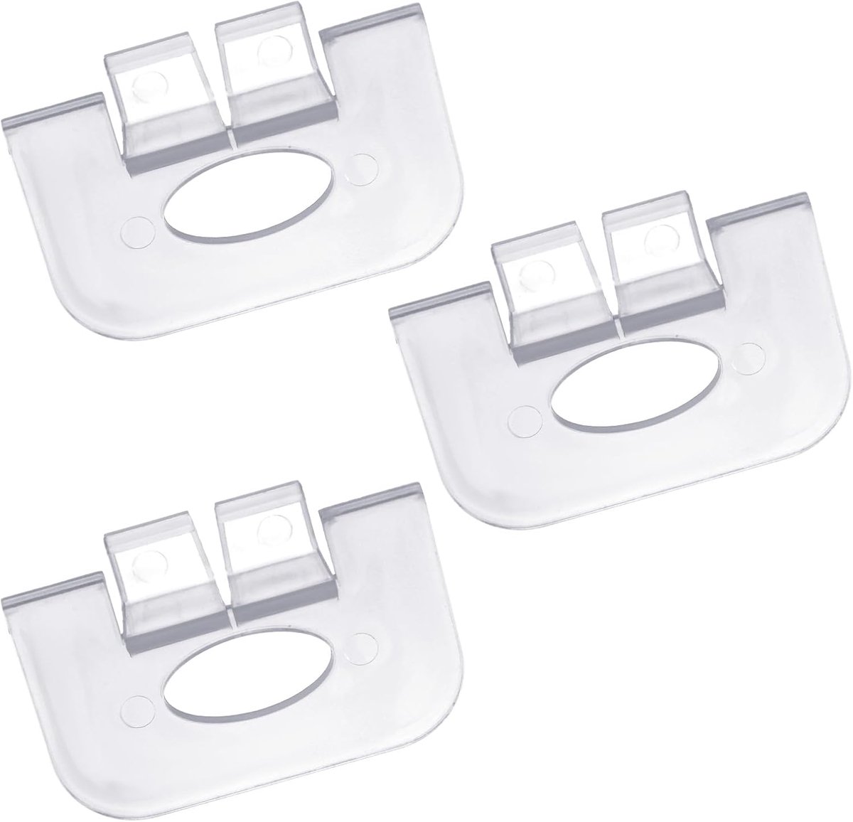 3 Stuks Draadloze Honingraatgordijnhendels, 3/4 Inch Plooi-Cellulaire Gordijnvervangingshendels Compatibel met Graver Bali Blinds Cellulaire Gordijnrails Gemaakt na 2015 (Transparant)