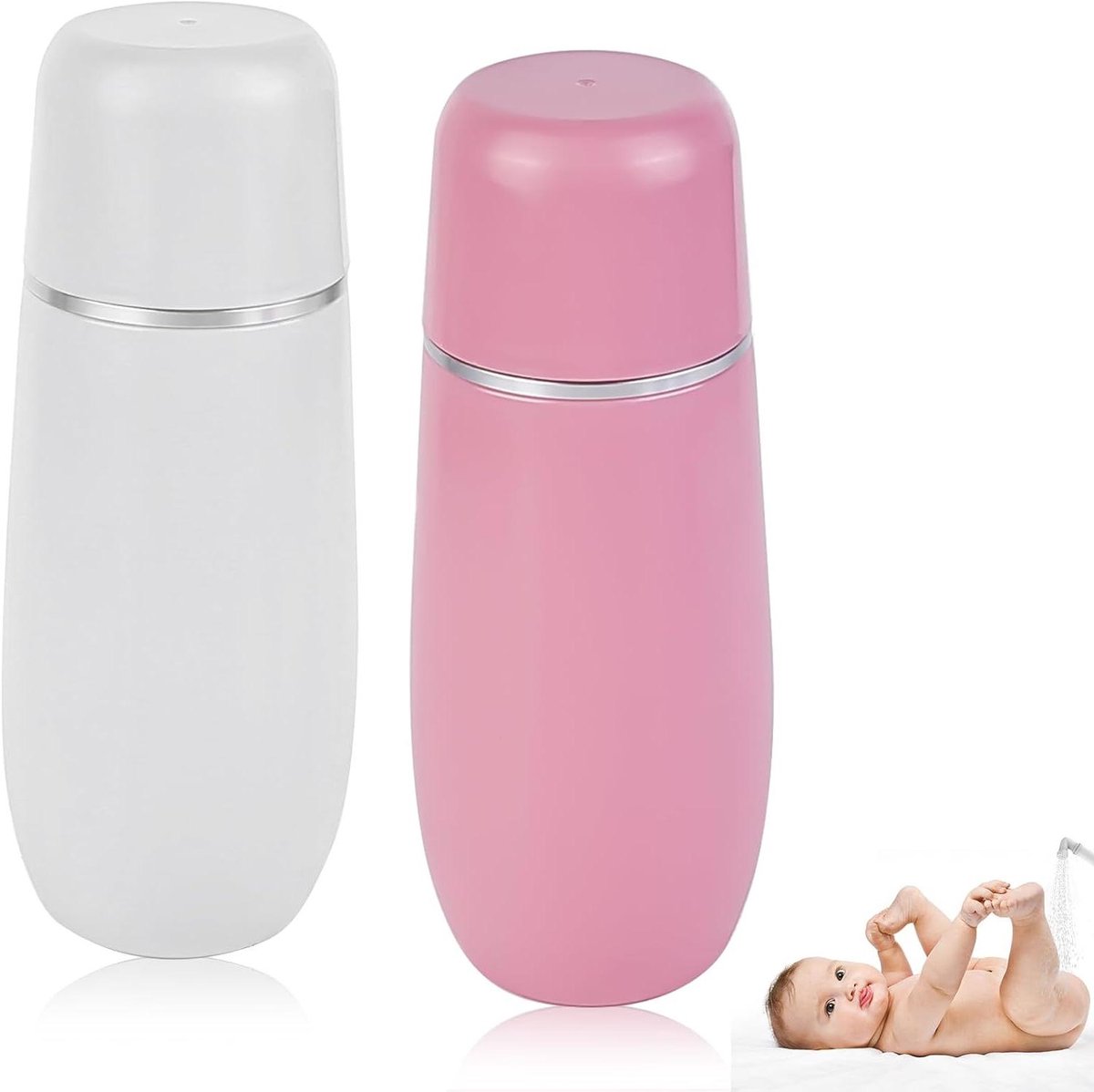 Billen Douche - Intieme Douche - Persoonlijke Hygiëne - Milieuvriendelijk Materiaal - 400 ml - Wit