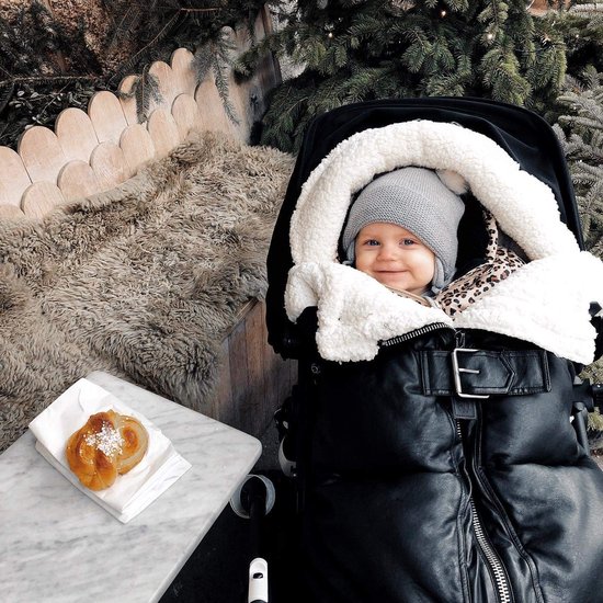 Baby Voetenzak - Thermo Slaapzak - Winterse Wandelingen - Wind- en Waterafstotend - Universele Pasvorm - Zwart — afbeelding 2