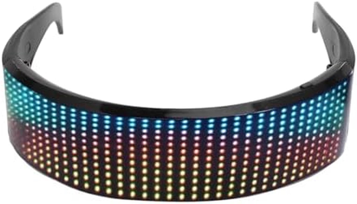 LED Bril - Lichtgevende Bril - Feestelijke Verlichting - App Bediening - 21x11x6 cm - Multicolor