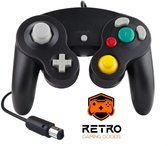 Retro Gaming Goods® - Controller - Zwart - Geschikt voor Nintendo Gamecube, Nintendo Wii & Nintendo Wii U