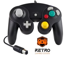 Retro Gaming Goods® - Controller - Zwart - Geschikt voor Nintendo Gamecube, Nintendo Wii & Nintendo Wii U