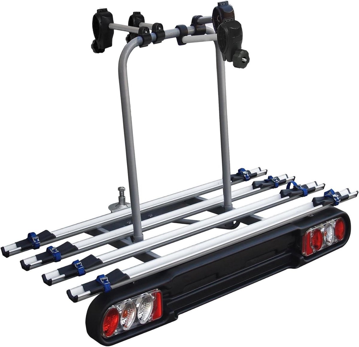 Fietsendrager Trekhaak - Fietsdrager Auto - Fietsen Vervoeren - 4 Fietsen Capaciteit - 120 x 59 x 10 cm - Zilver