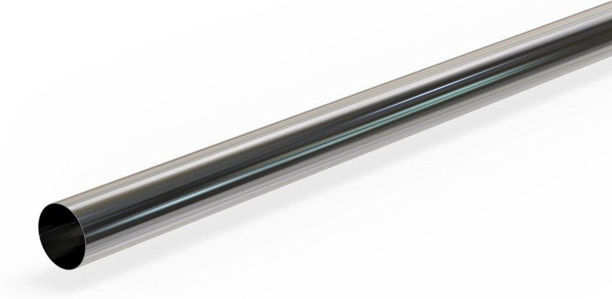 Universele Uitlaatpijp - Uitlaatbuis Auto - Uitlaatreparatie - Gealuminiseerd Staal - 50 mm x 100 cm - Metaal