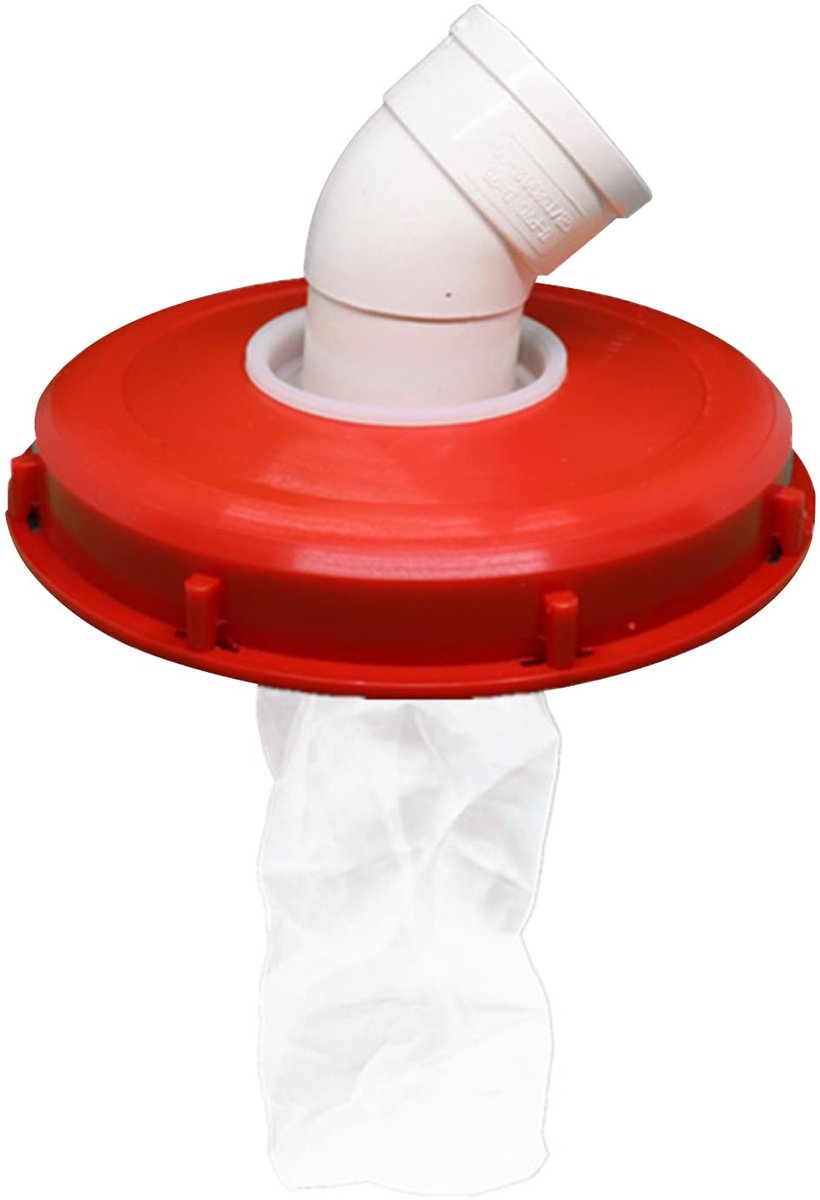 SnelShoppen - IBC Dekselfilter Nylon - Regenwaterfilter DN 150/DN 225 - IBC Container Deksel Filter DN 75mm - Perfect voor Tuin en Wateropslag