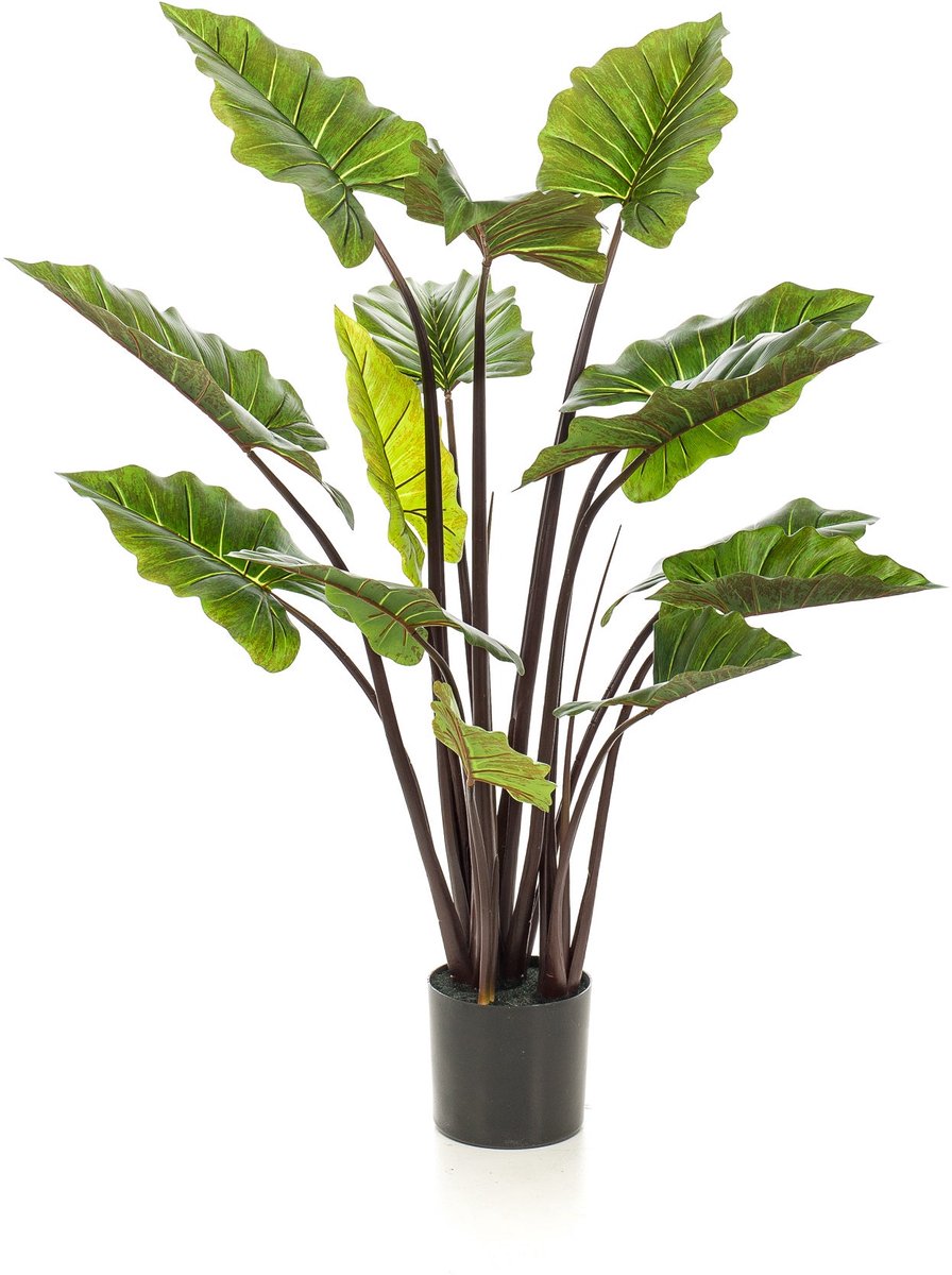 Emerald Kunstplant Colocasia 130cm - Kunstplant voor binnen Groen