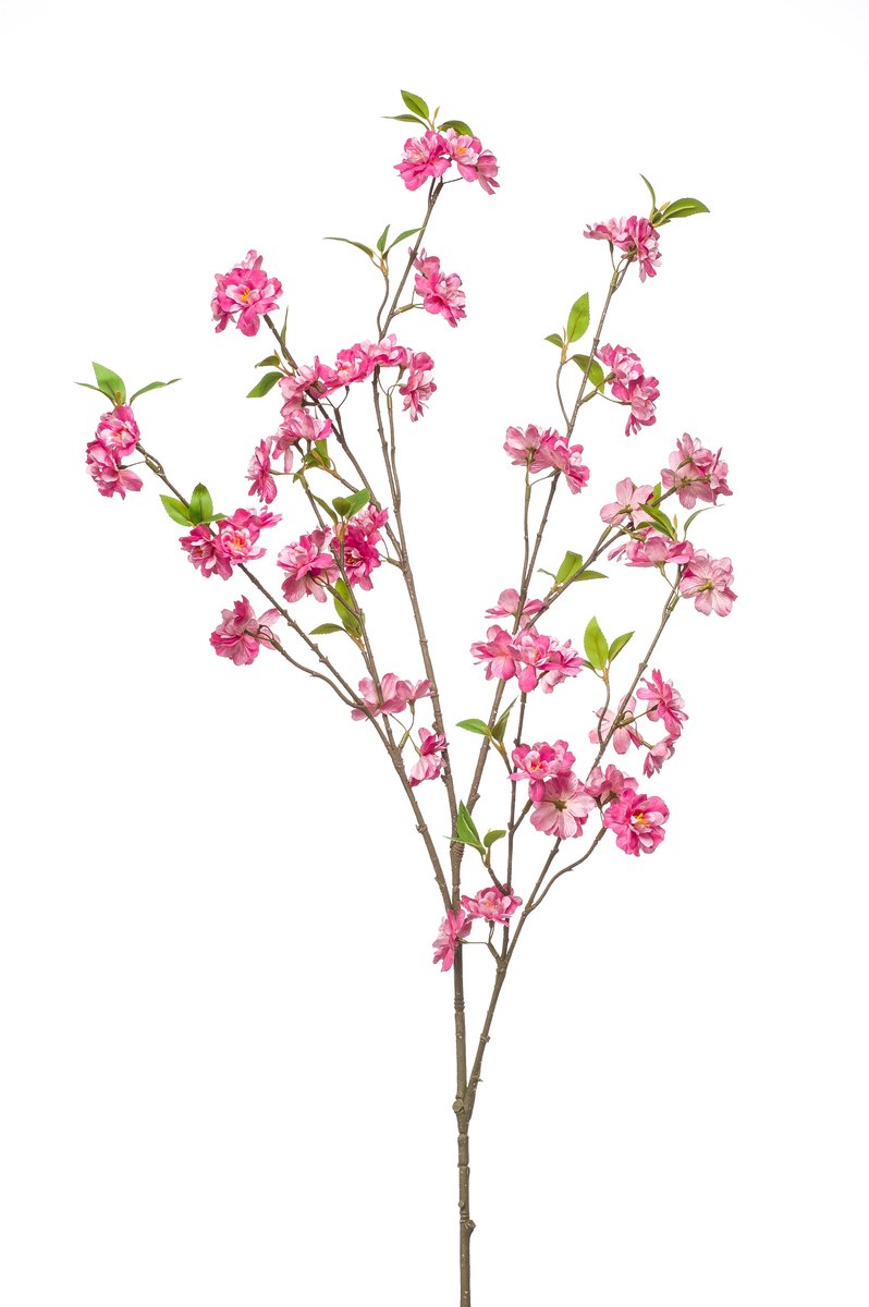 Emerald Kunstbloem Kersenbloesem tros 120cm fuchsia - Kunstplant voor binnen