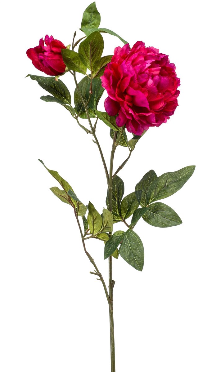 Emerald Kunstbloem Pioenroos 100cm beauty - Kunstplant voor binnen