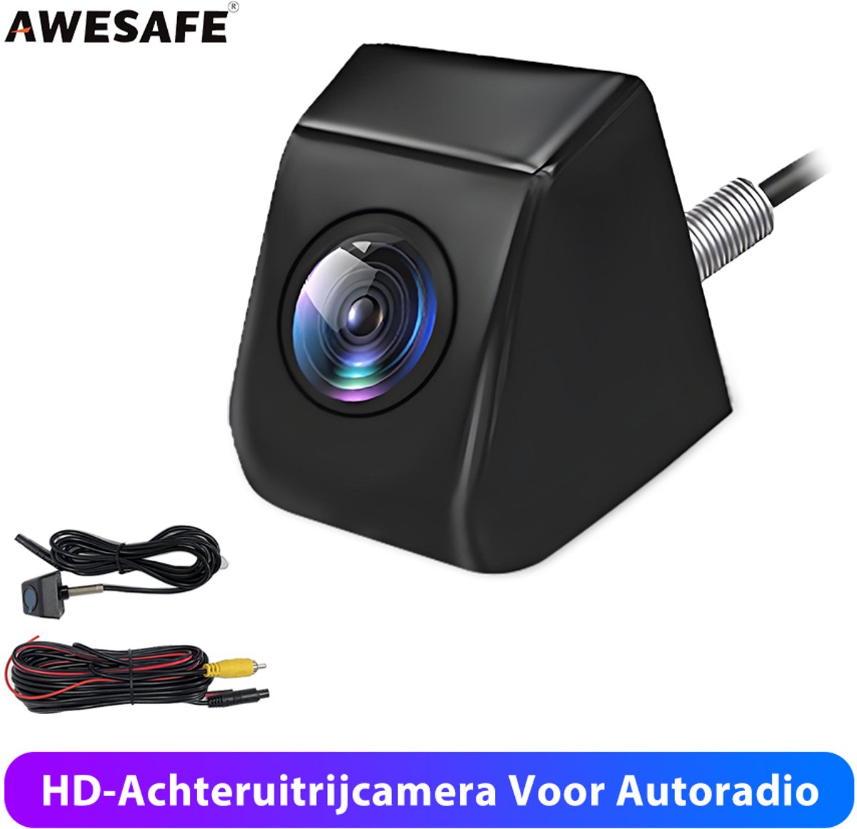Awesafe Achteruitrijcamera - Universeel - IP67 waterdicht - Achteruitrij Camera Auto - CVBS/AHD 720P - 6.5M Kabellengte