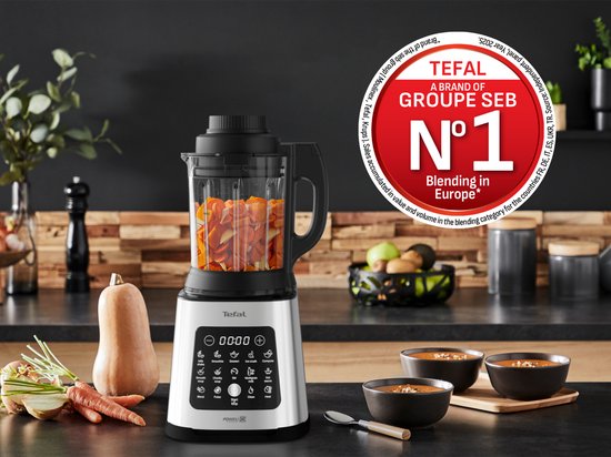 Tefal Perfectmix Cook BL83SD - High speed blender - 10 automatische programma's - 1.75 L - 1400W - Inclusief stoommand van Tefal — afbeelding 3